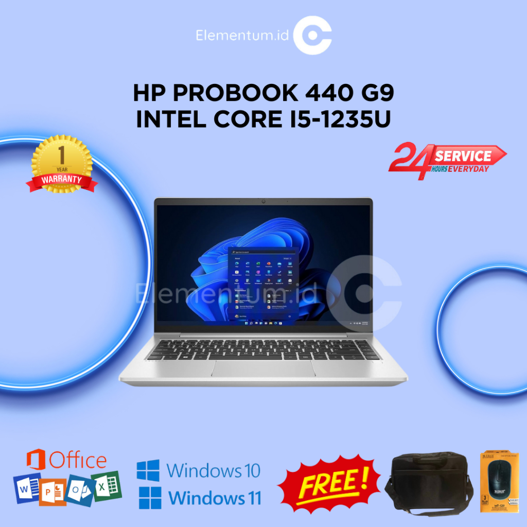 HP Probook 440 G9 Intel Core i5-1235U | 16GB 512GB SSD | 14" FHD IPS | Win 10 Pro