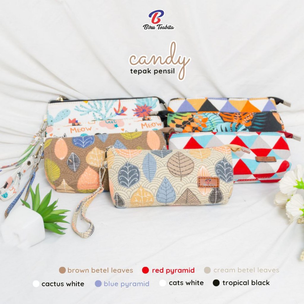 

TEPAK PENSIL - BIRU TSABITA - CANDY - DOMPET MOTIF