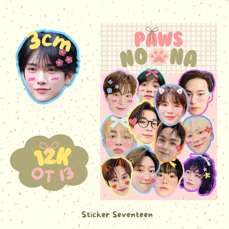 SEVENTEEN CHIBI STICKER / STICKER SEVENTEEN
