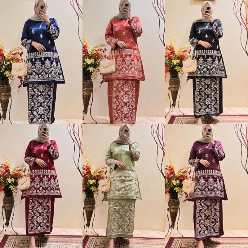 Setelan Rok baju kurung bordir