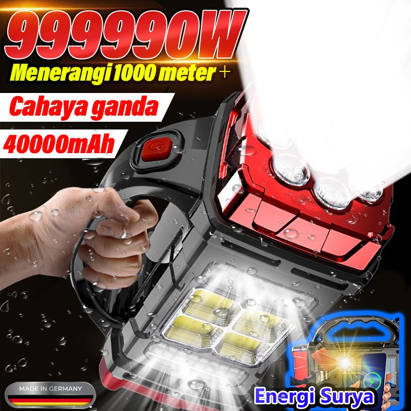 【Pengiriman Segera】Serbaguna Energi Matahari 100000 Lumens Xhp 50 -Kualitas Cahaya Super Terang sent