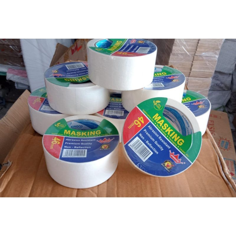 

Lakban kertas 46mm masking tape KINGCO