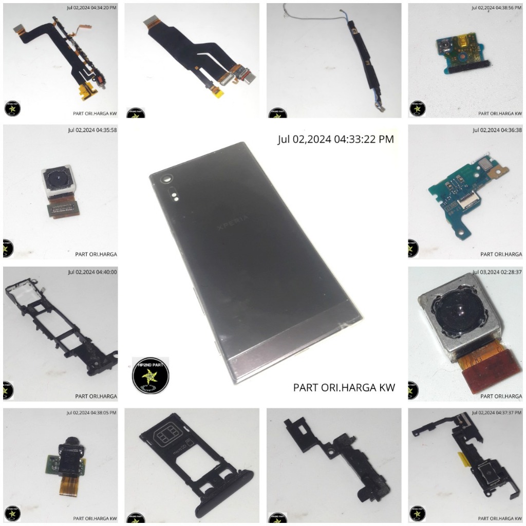 PART SONY XPERIA XZ F8331- (SO-01J) XZS - BACKDOOR-FRAME LCD-BEZEL/ SPEAKER EARPIECE-BUZZER/ PLAT BE