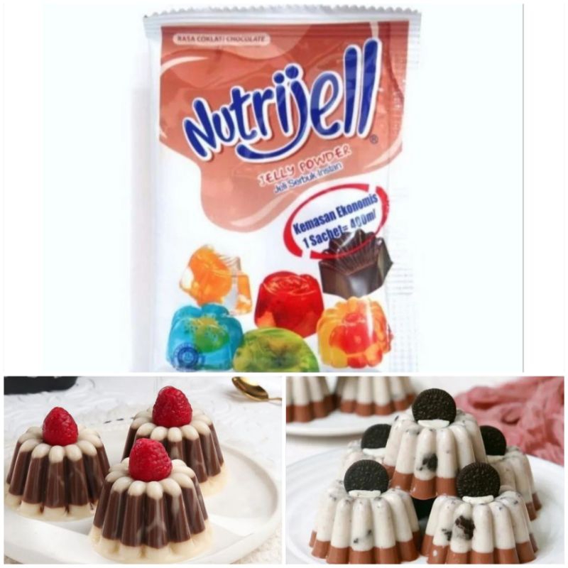 

Nutrijell Coklat cokelat serbuk jelly powder chocolate