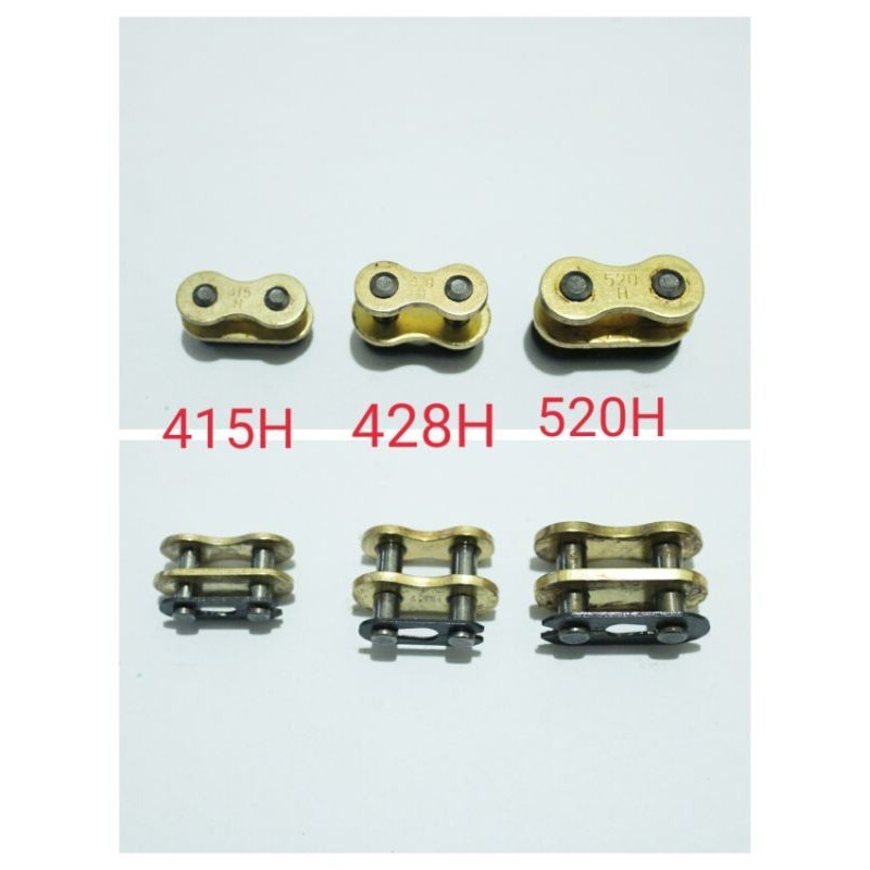 Sambungan Rantai Rante Gold 415 420 428 520