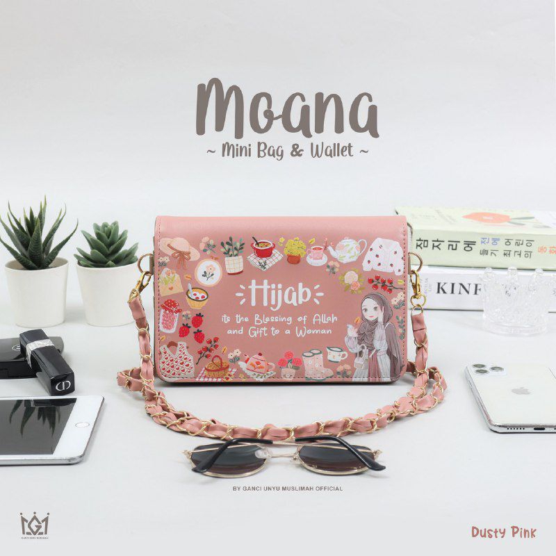 Moana Wallet by Ganci Unyu - Dompet Slingbag Phone Case