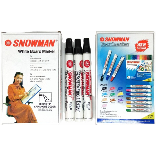 

COD WMP Spidol Whiteboard Snowman BG 12 / ABG 12 (1Pcs)