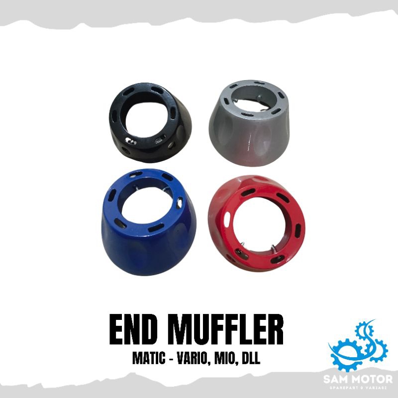 END MUFFLER TUTUP CORONG KNALPOT MOTOR VARIO MIO UNIVERSAL