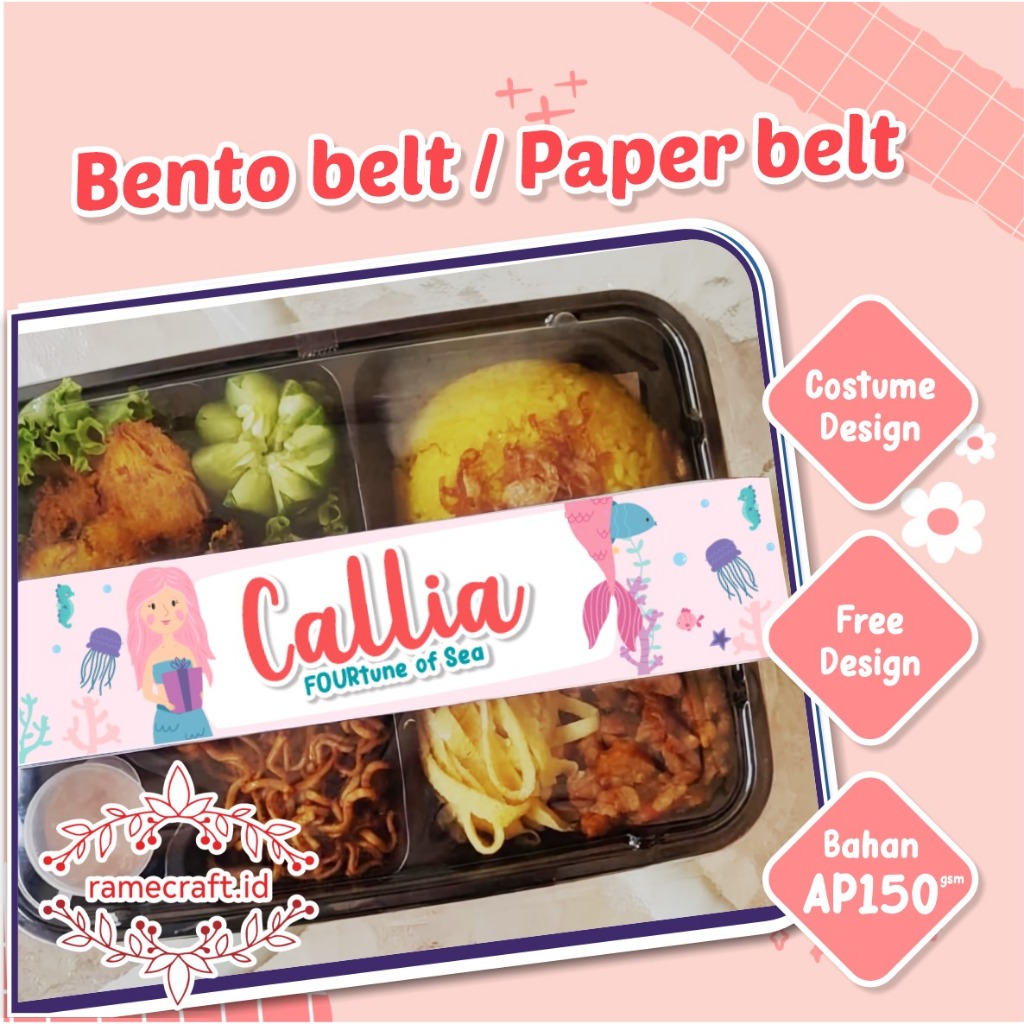 PAPER BELT/ BENTO BELT CUSTOM/ SOUVENIR LUCU/ SOUVENIR CUSTOM