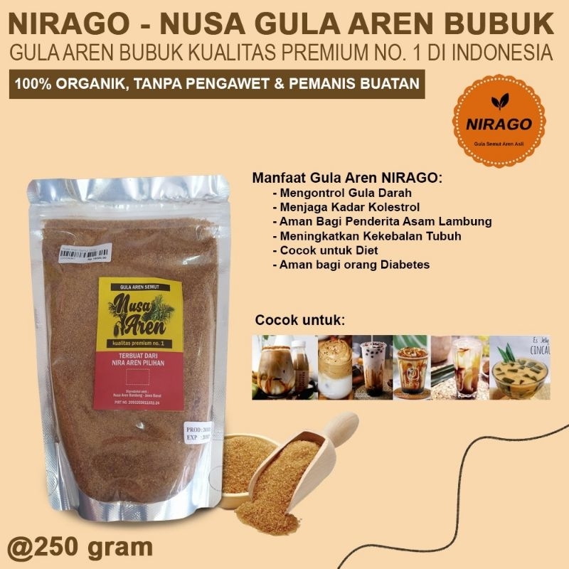 

Gula Aren Semut Premium isi 250g 250 gram untuk kopi Nusa Aren