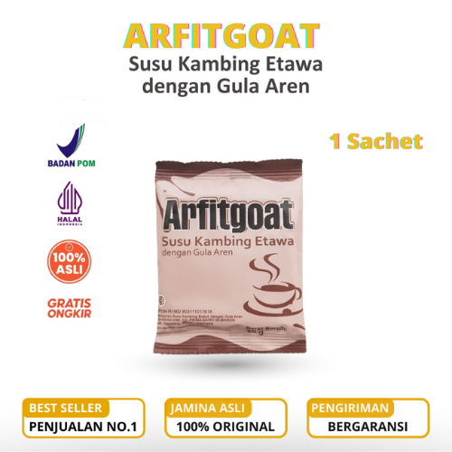 

ARFITGOAT Susu Kambing Etawa Bubuk Dengan Gula Aren - 1 SACHET