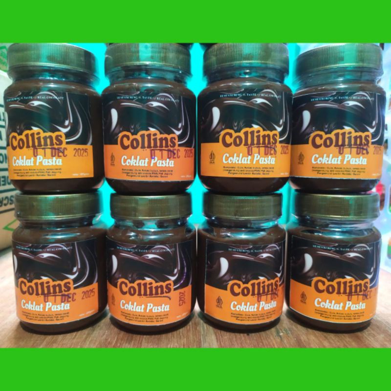 

COLLINS COKELAT PASTA / COKELAT FILLING 200gr [ Repack Botol 200gr ]