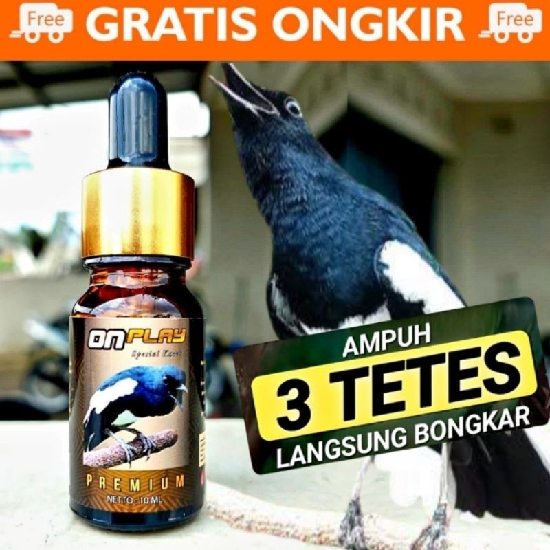 ON PLAY PREMIUM / VITAMIN BURUNG KACER/penggacor burung kacer/vitamin burung/suplemen burung kacer/p