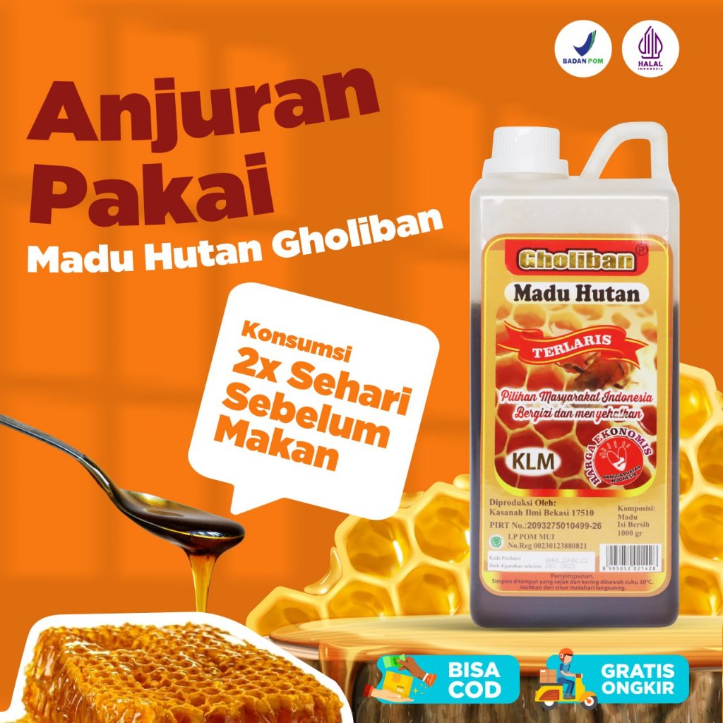 

p4yu Madu Gholiban 1 Kg Madu Hutan Kalimantan Orinal
