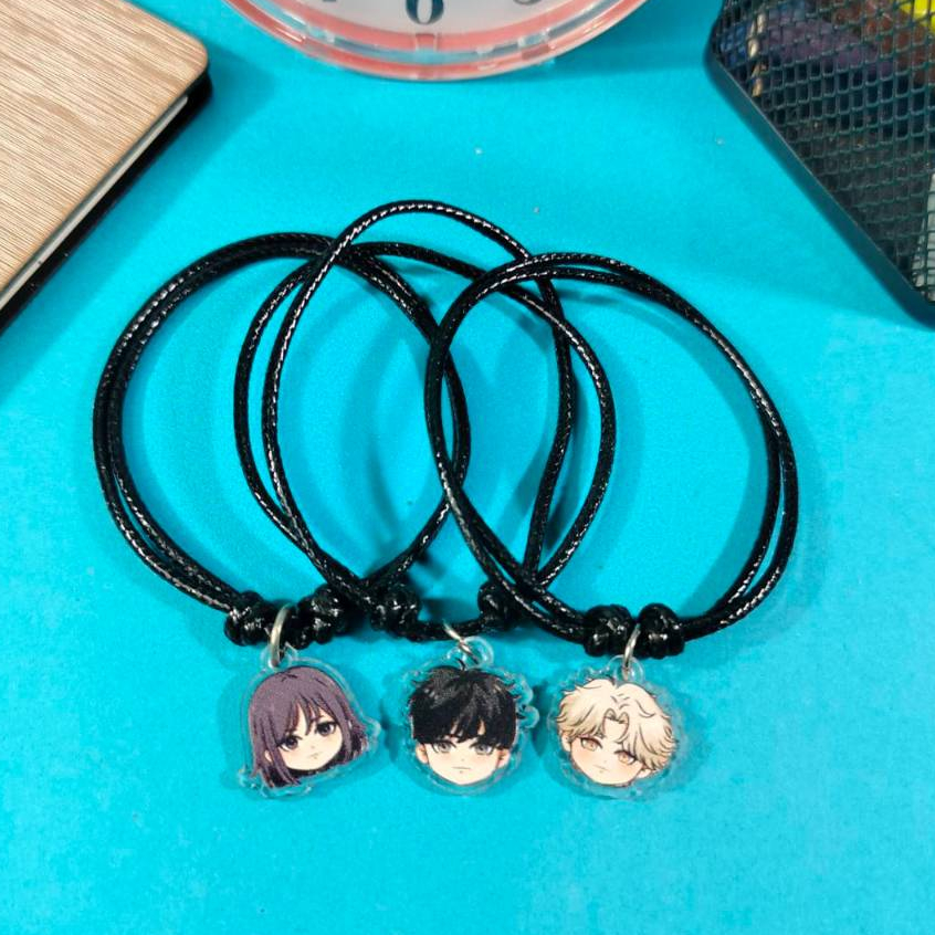 Bracelet Manhwa Operation True Love - Gelang Tali Single Charm - versi kaitan gantungan akrilik Go E