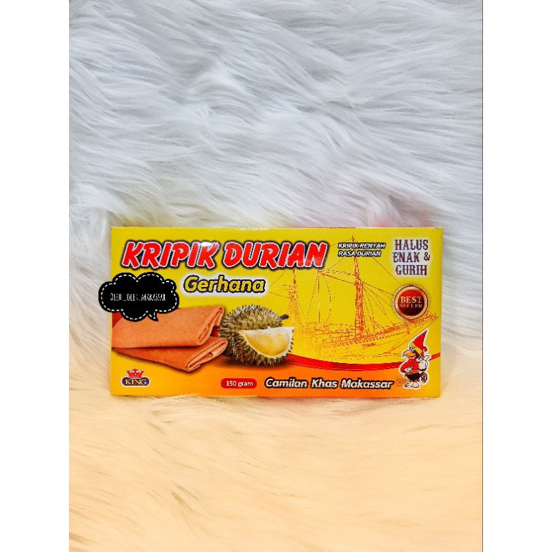 

Kripik Gerhana King 150gr Durian Pisang Kacang Abon