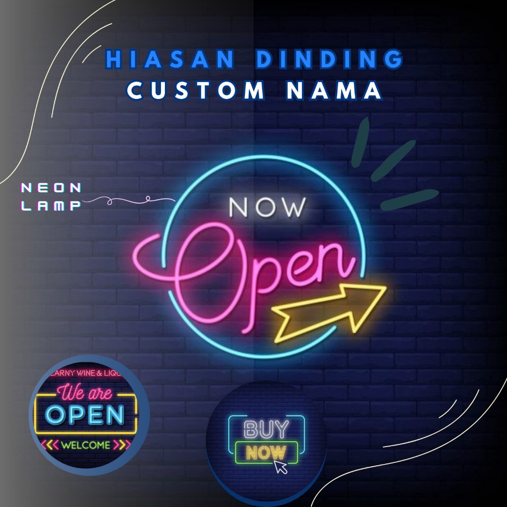 GATOTKACA - CUSTOM NAMA NEON FLEX - HURUF TIMBUL NYALA