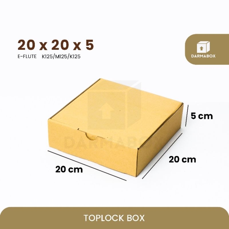 

Box 20x20x5 Packaging Hijab/Cake/Buku/Kaos Anak/Hampers/Kardus/box