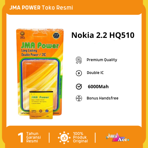 Baterai JMA Power Double Power Original For Andromax A H15408, A16C3H bonus Handsfree