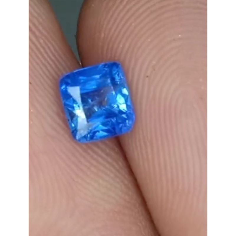 natural blue sapphire Srilanka dengan memo gli