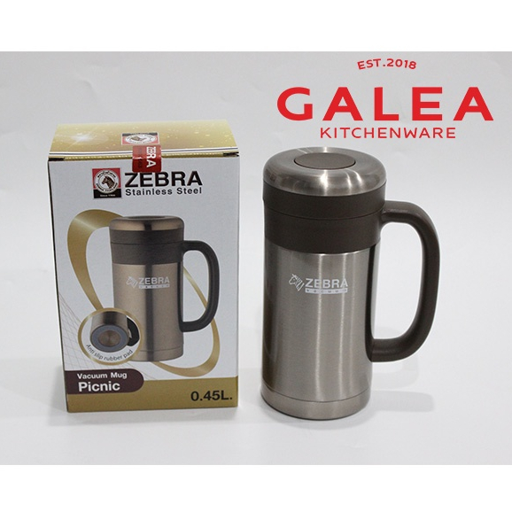 Gelas Minum Zebra / Mug Tahan Panas Gelas Stainless / Mug Zebra Stenlis Stenles / Vacuum Mug Picnic 