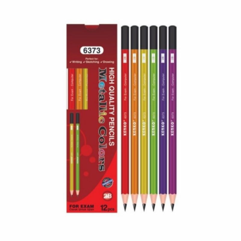 

Pensil Kenko 2b 6373 Metalic. 1 pak isi 12 pcs.