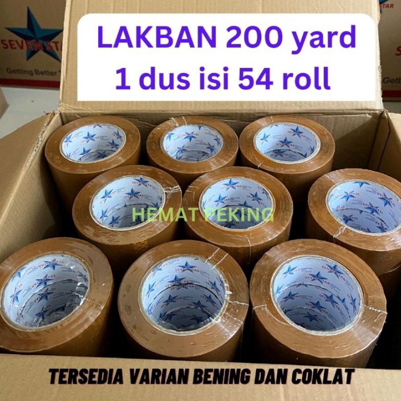 

KODE I4R5 Lakban 2 yard 1 dus isi 54 roll