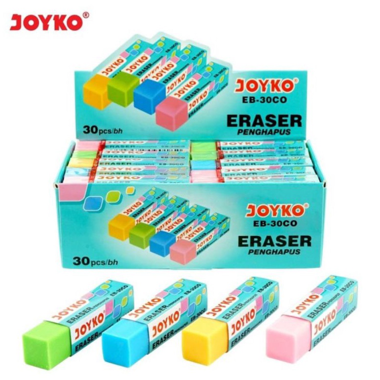 

penghapus joyko tanggung ER3COwarnawarni 1pak3pcs KODE H3R6