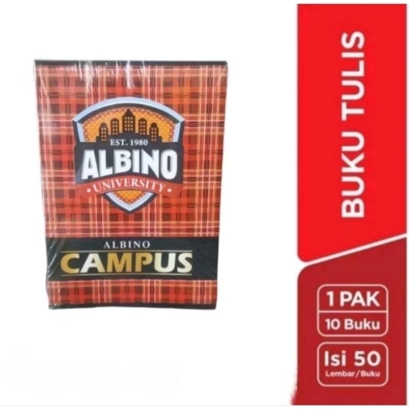 

Buku Tulis Panjang Boxy Albino Campus Isi 50 Lembar (1 Pack Isi 10 Buku)