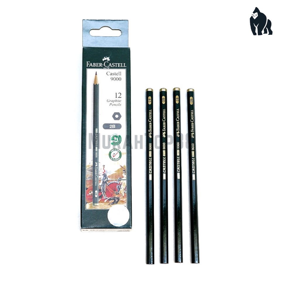 

Pensil Faber Castell 2B 9 Graphite Original PER BOX isi 12 PCS KODE T6W9
