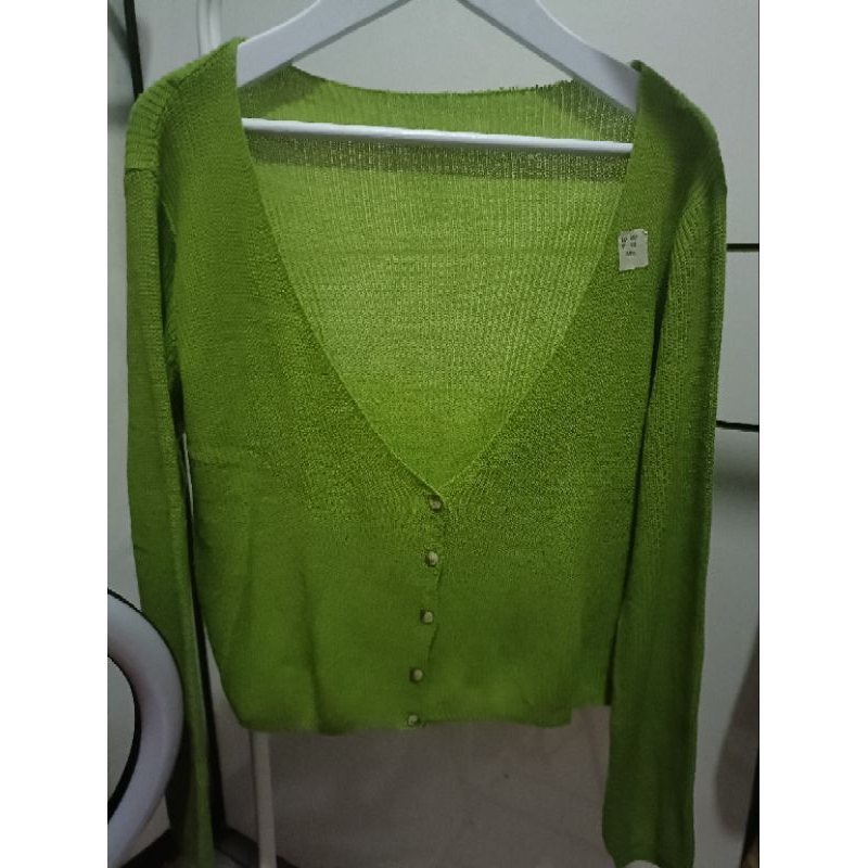 Cardigan Preloved Hijau
