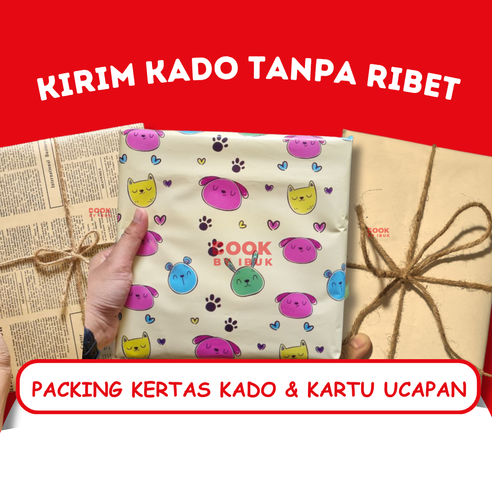 

PACKING KADO, Kertas Kado SIDU, Kertas Kado Vintage, Kartu Ucapan