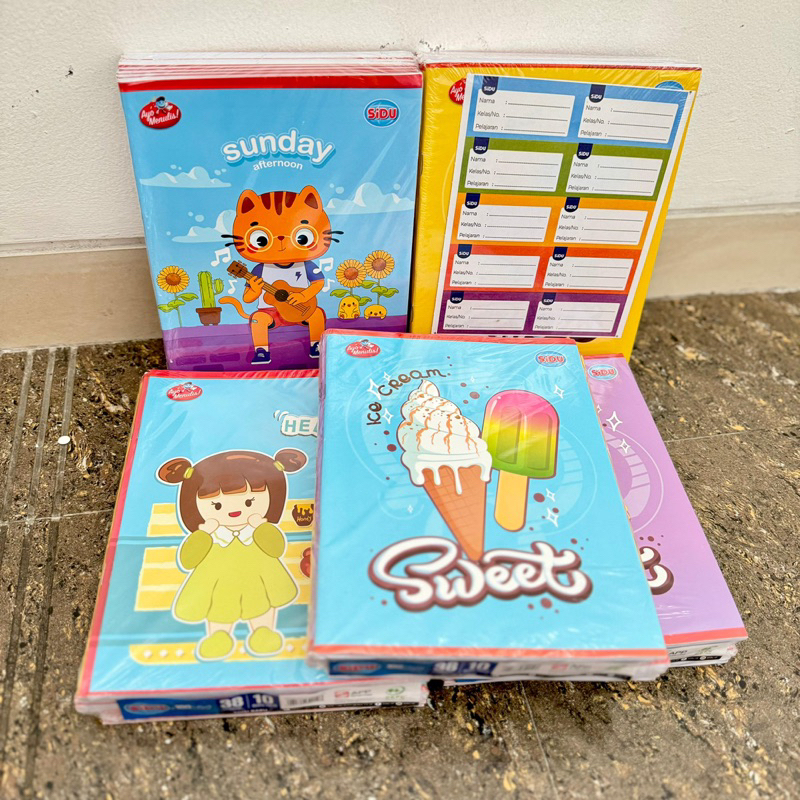 

[ ISI 10 PCS BUKU ] Buku Tulis SIDU | Buku Tulis 38 Lembar | COD SEMARANG