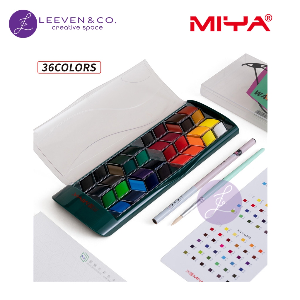 

HIMI MIYA RHOMBUS SOLID WATERCOLOR SET 36 COLOR