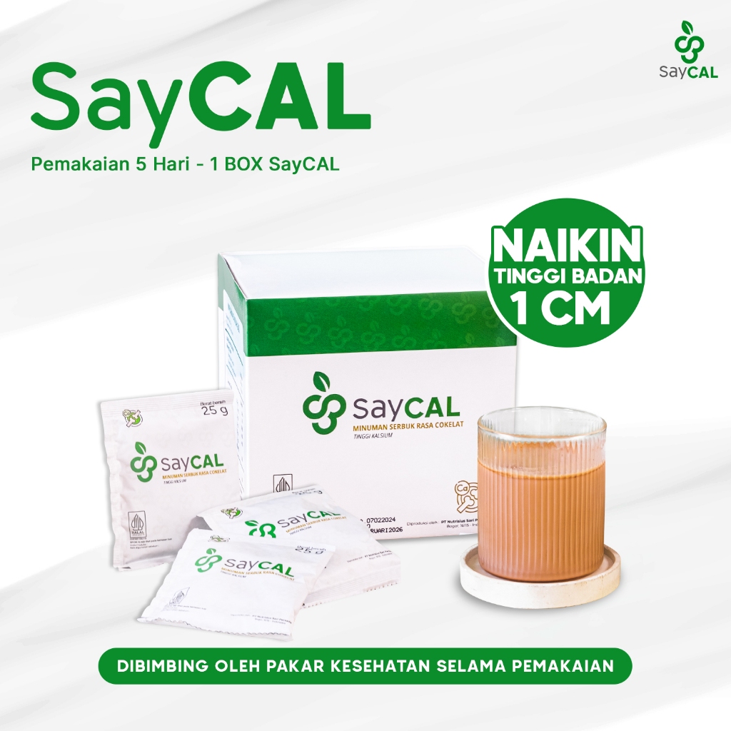 

Susu Tinggi Badan SayCAL - Paket HEMAT [5 HARI - 1 BOX]