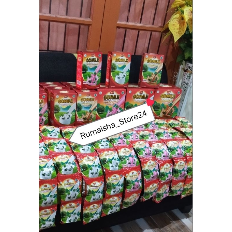 

GOMILK susu kambing etawa plus herbal satu renceng 10 pcs