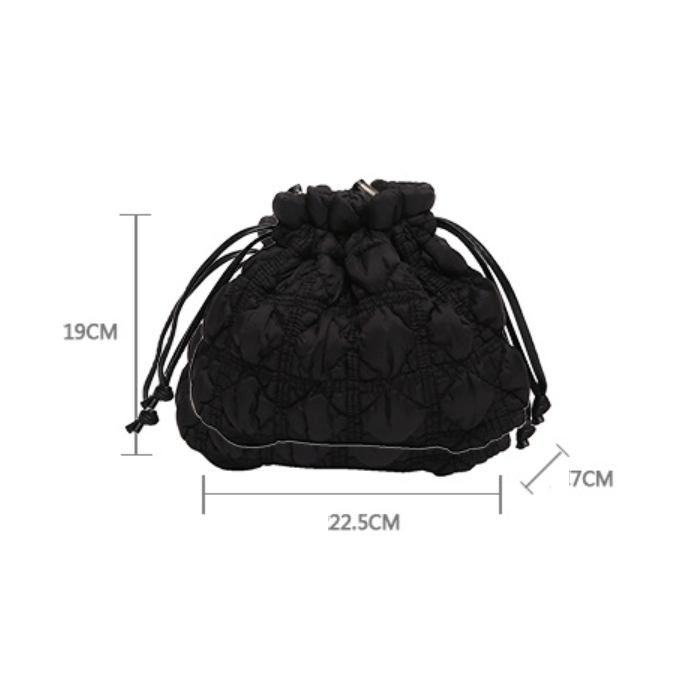 Tas Serut Dumpling Bag Puffy Sling Bag Tas Selempang Wanita Puffy Kualitas Import SB028 FUJI