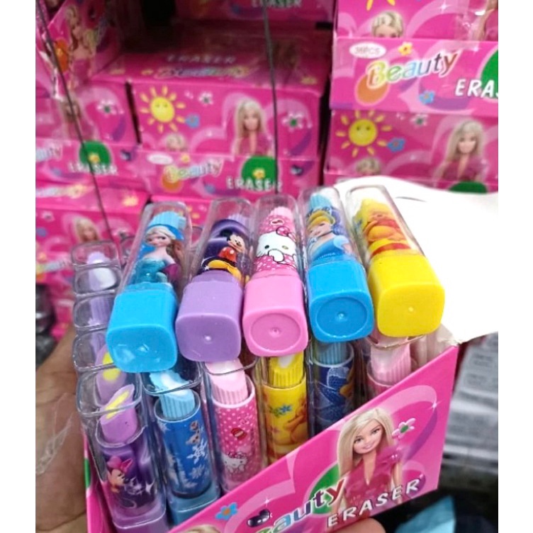 

KODE B1X 36pcs penghapus karakter lipstik