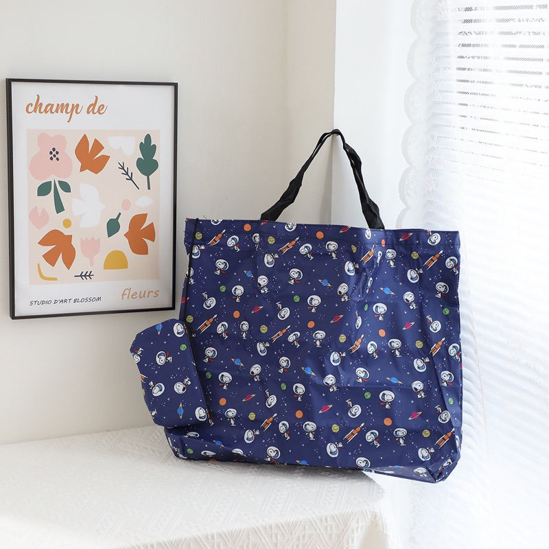 ASEMKAJKT - Tas Belanja Resleting / Tas Belanja Lipat / Bahan Tebal, waterproof