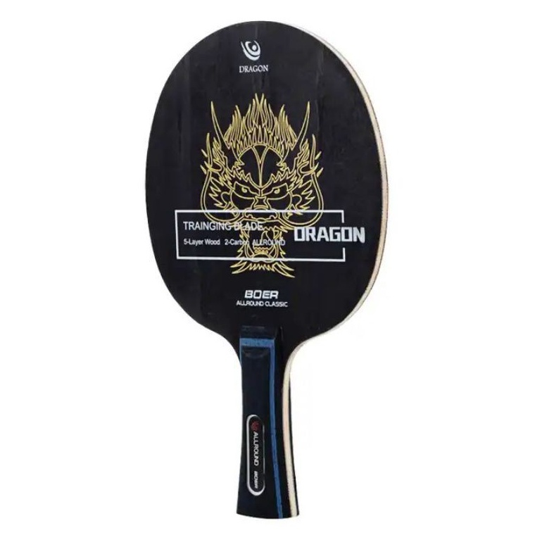 KODE F22B Bet bat blade pingpong Dragon  Lion boer allround Carbon Pegangan Panjang  standar  FL 1 O