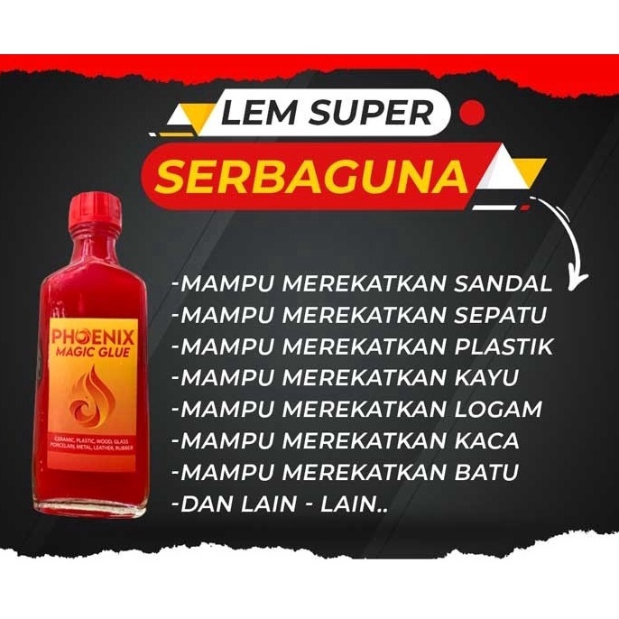

Lem Serbaguna Phoenix Magic Glue KODE X8J9