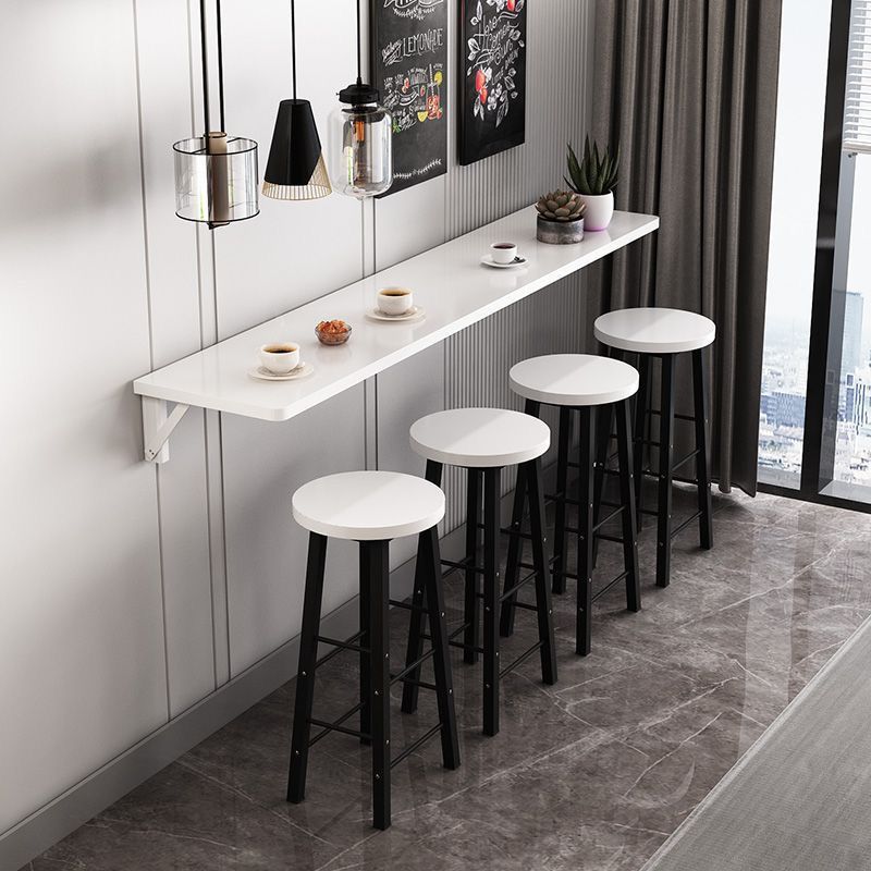 Omahfurniture.Id Meja Lipat Dinding Panjang Meja Cafe Bar Minimalis Aesthetic 120X20Cm 60X20Cm