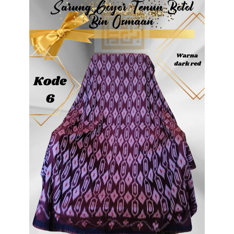 SARUNG GOYOR TENUN BOTOL BIN OSMAAN PREMIUM DEWASA GOYOR TENUN ORIGINAL GOYOR BOTOL GOYOR BAHAN RAYO