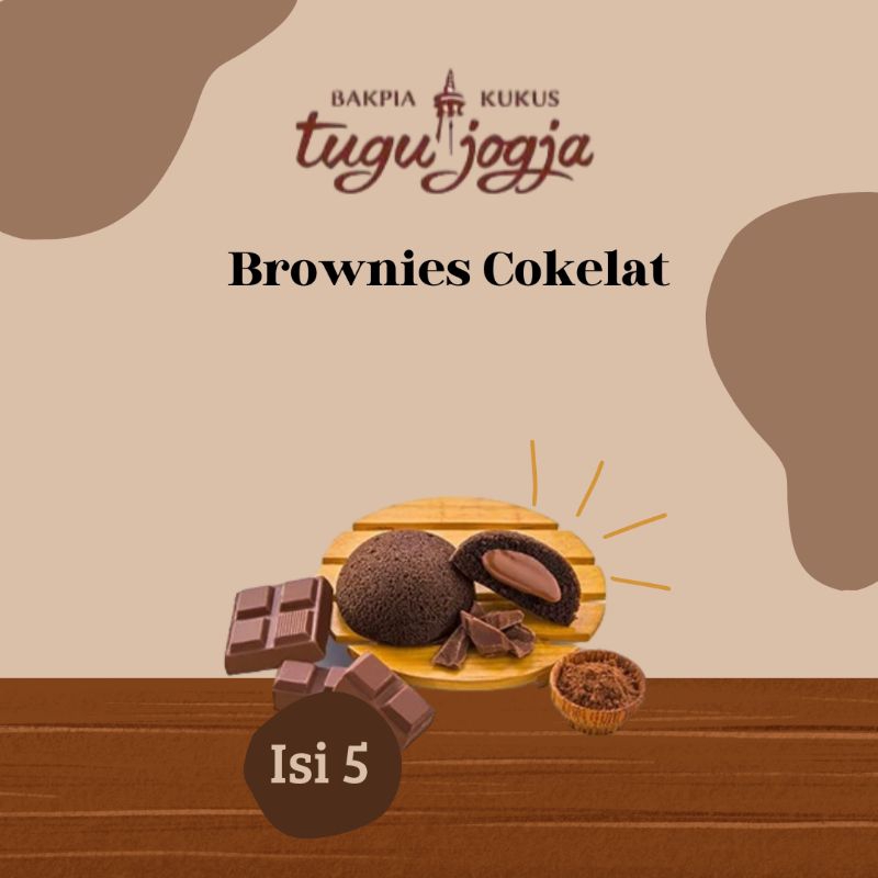 

Bakpia Kukus Tugu Jogja Rasa Brownies Cokelat Isi 5