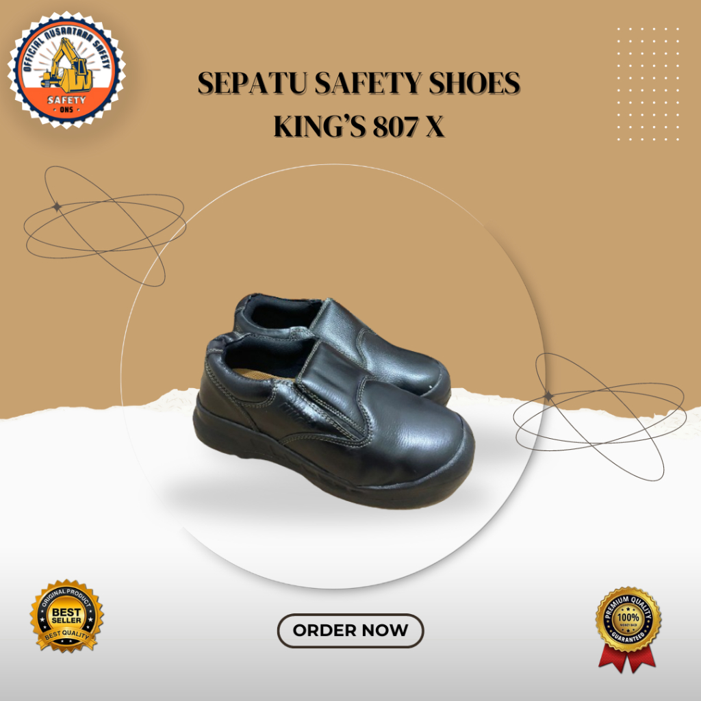 Sepatu Safety KING'S 807 X slip on / Safety KING / ORIGINAL