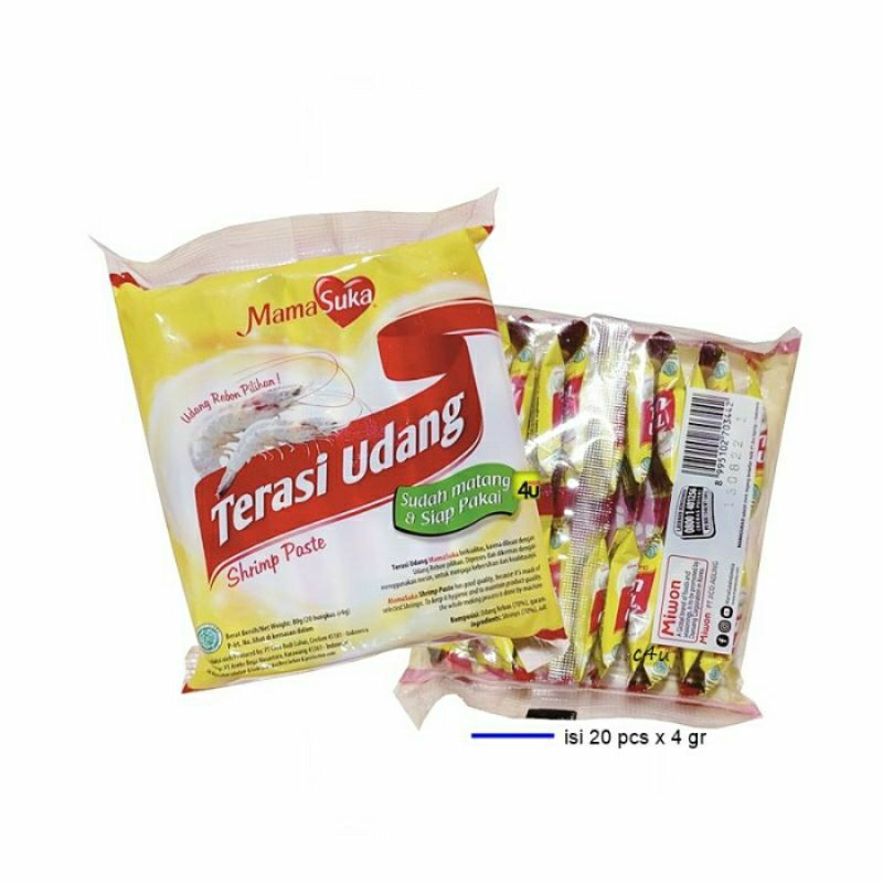 

Terasi udang mamasuka sachet 20x8 gram