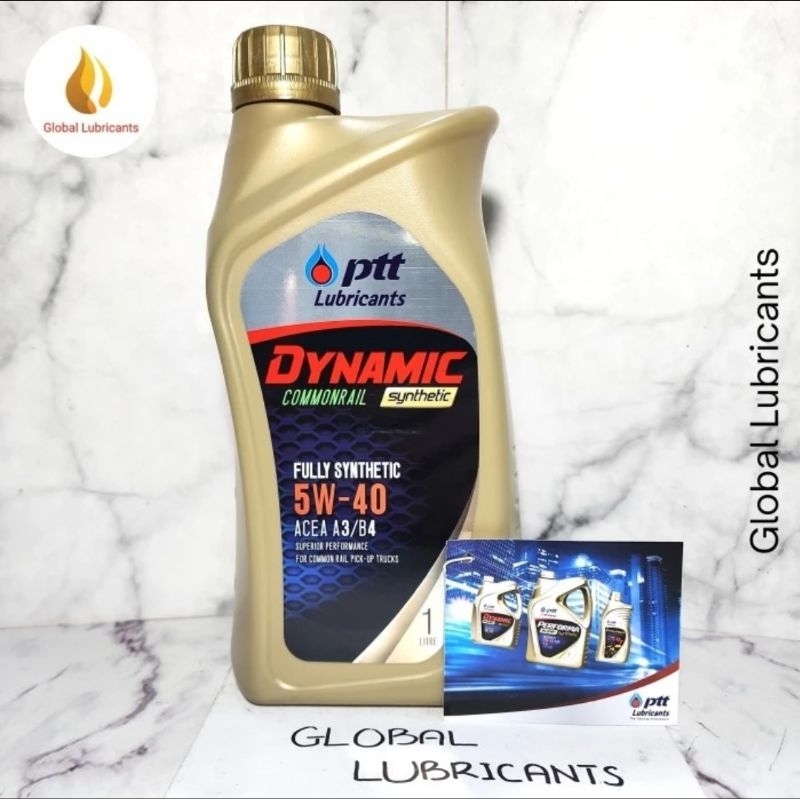 PTT Dynamic Commonrail Synthetic 5W-40 5W 40 1 Liter (Oli Mesin Diesel Fully Synthetic)