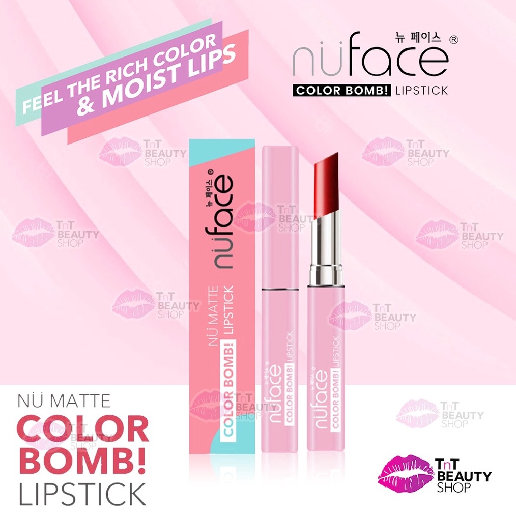 KILAT Nuface Nu Matte Color Bomb Lipstick  Nu Face Lipstik