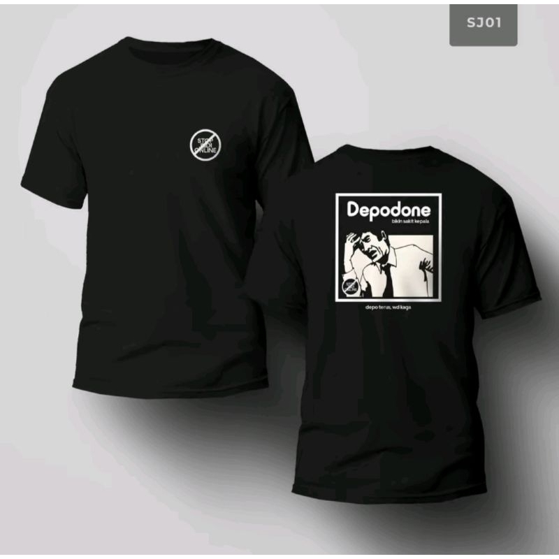 KAOS T shirt kata-kata DepoDone depo terus WD kagak