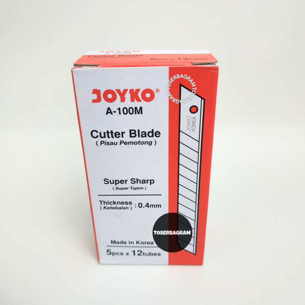 

(1 BOX) Isi Cutter Kecil Joyko 1 Tube isi 5 Pcs A-100